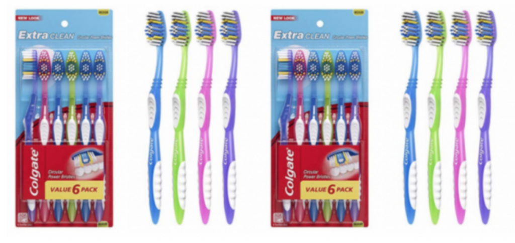 Colgate Extra Clean Full Head Toothbrush, Medium – 6 Count Just $3.38 Shipped!