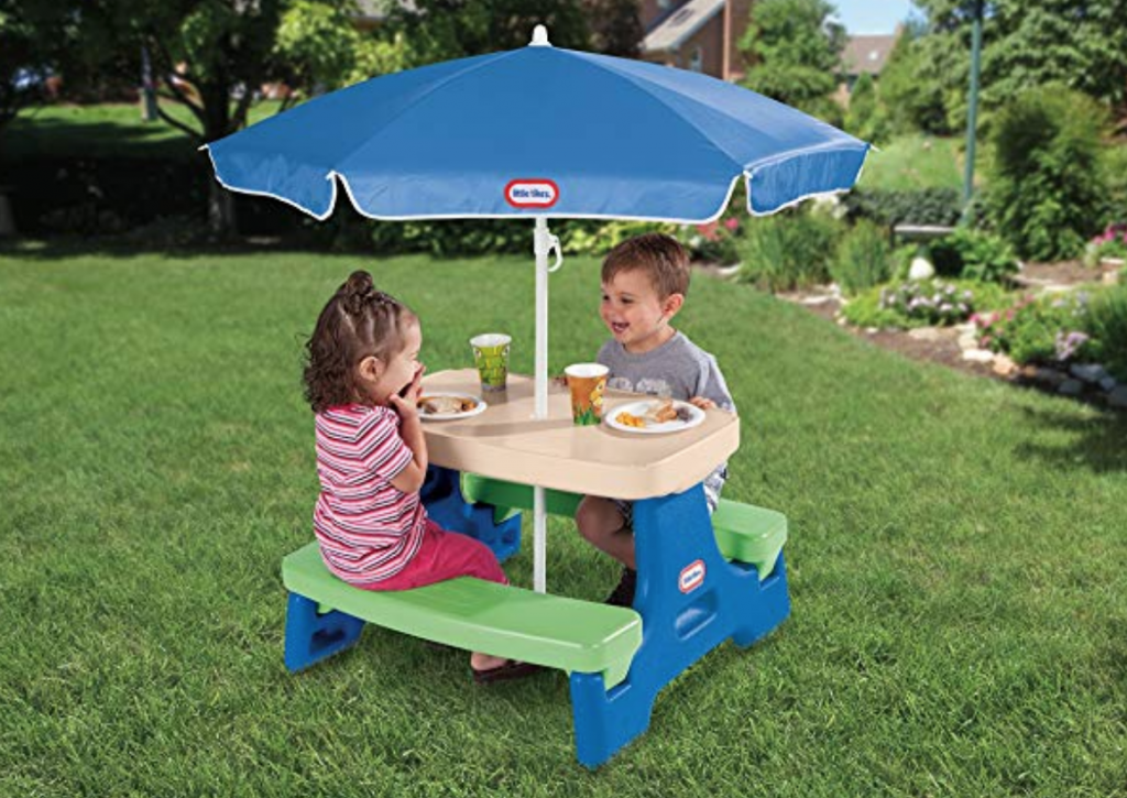 Little Tikes Easy Store Jr. Picnic Table with Umbrella Just $41.99! (Reg. $69.99)