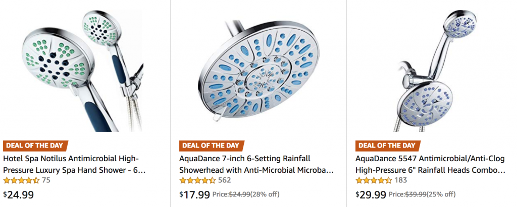 Amazon Deal Of The Day: Save Up To 50% Off Luxury Showerheads!
