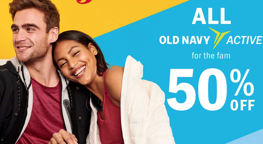 Old Navy Active: 50% Off For The Whole Family!