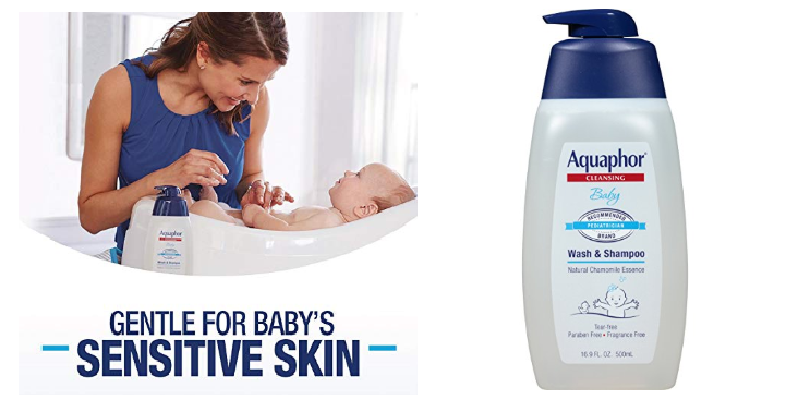Aquaphor Baby Wash and Shampoo, 25.4 Fluid Ounce Only $6.80 Shipped!