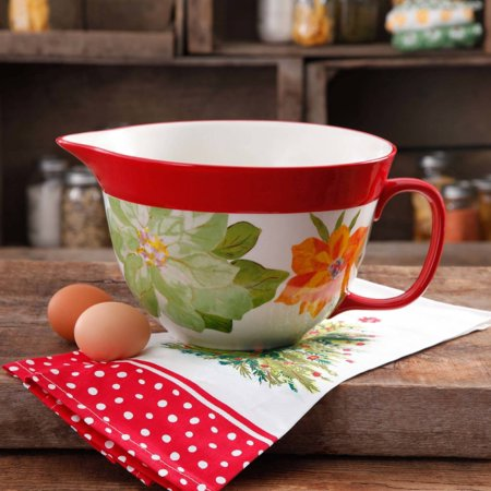 The Pioneer Woman Poinsettia Batter Bowl Only $9.97! (Reg $18.82)