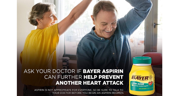 Bayer Aspirin Regimen, Low Dose (81 mg) 300 Count Only $6.54 Shipped!