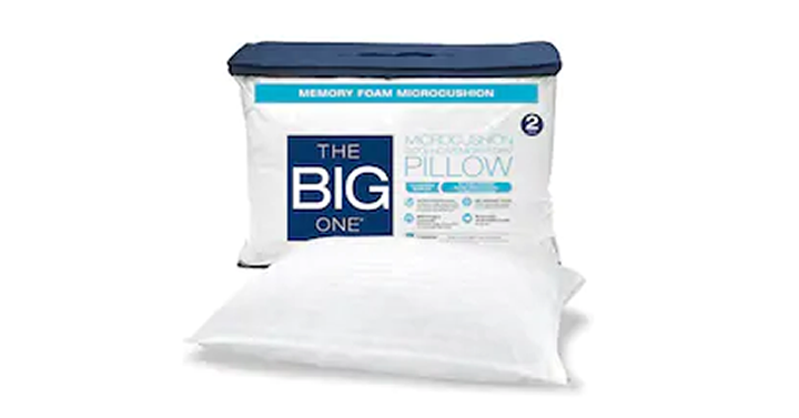 Kohl’s 30% Off! Spend Kohl’s Cash! Stack Codes! The Big One 2-pack Memory Foam Pillow – Just $11.88!