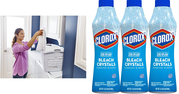 Clorox Zero Splash Bleach Crystals (3 Pack) Only $9.53 Shipped!