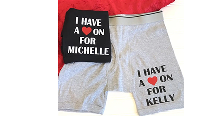 Personalized Heart Boxers from Jane – Just $10.99! AWESOME Valentine’s Day gift!