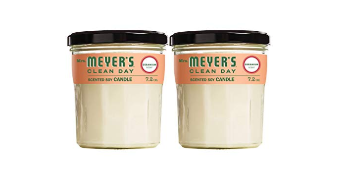 Mrs. Meyers Clean Day Scented Soy Candle Large, 7.2 Ounce (Pack of 2) Only $13.20! That’s Only $6.60 Each!