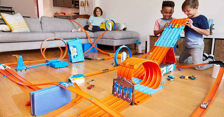 Hot Wheels Track Builder System Race Crate Only $31.42!