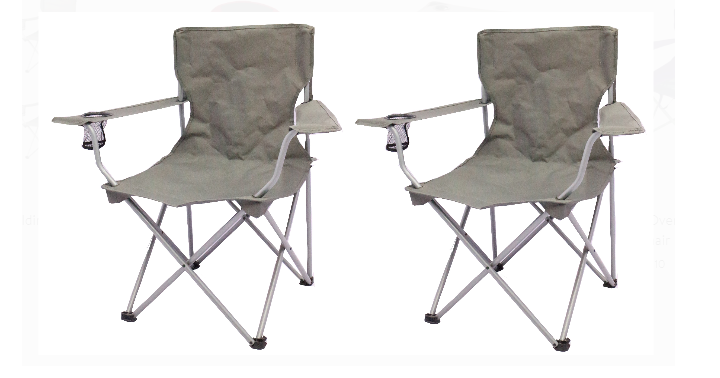Ozark Trail Quad Folding Camp Chair 2 Pack Only $12.95! That’s Only $6.48 Each!