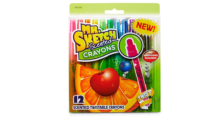 Mr. Sketch Scented Twistable Crayons 12-Pack – Just $3.49! So much fun!