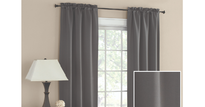 Mainstays Room Darkening Solid Woven Panel Pair Only $9.94! 5 Colors to Choose From!