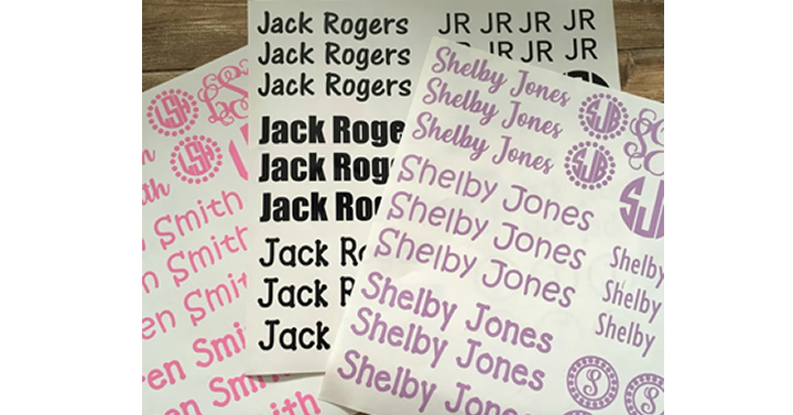Kids Name Decal Sheets from Jane – Just $7.99!
