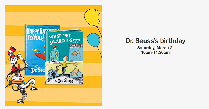 FREE Dr. Suess’s Birthday Event at Target!