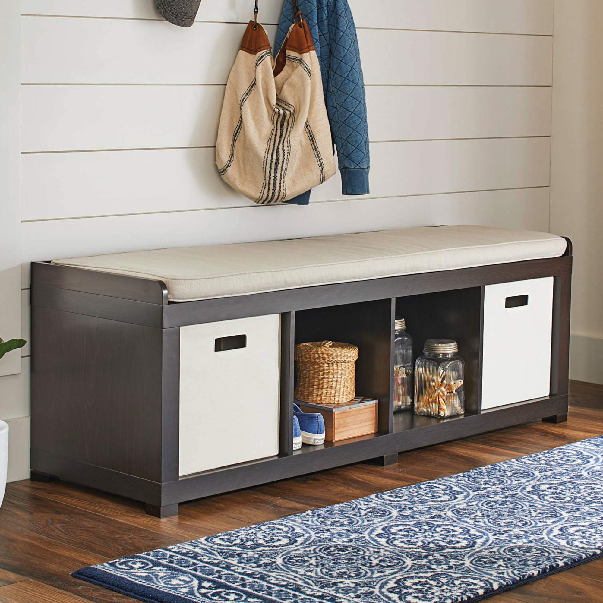 Better Homes and Gardens 4 Cube Organizer Storage Bench Only $59.99! (Reg $100)