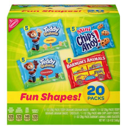 Nabisco Fun Shapes Cookie & Cracker Mix – $6.63 Shipped! Only $.33 Each!