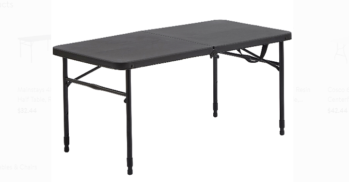 Mainstays 40″ Fold-in-Half Table Only $29.44! (Reg. $90)