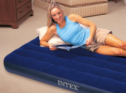 INTEX Twin Inflatable Air Mattress Only $7.97! Great for Camping or Company!