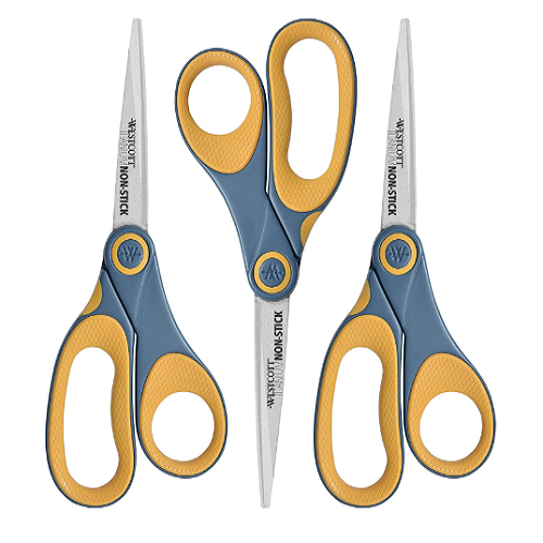 Westcott 8″ Titanium Non-Stick Straight Scissors, 3 Pack Only $8.90! (Reg. $39.95)