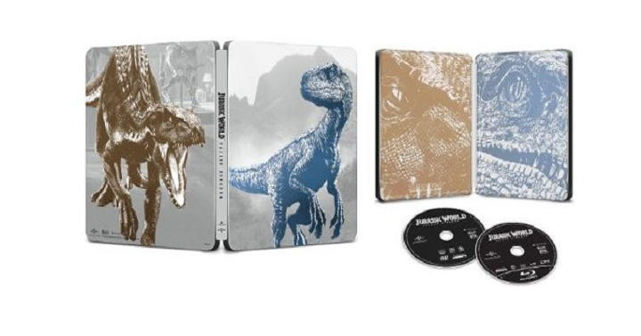Jurassic World: Fallen Kingdom [SteelBook] [Blu-ray/DVD] Only $9.99! (Reg. $17.99)