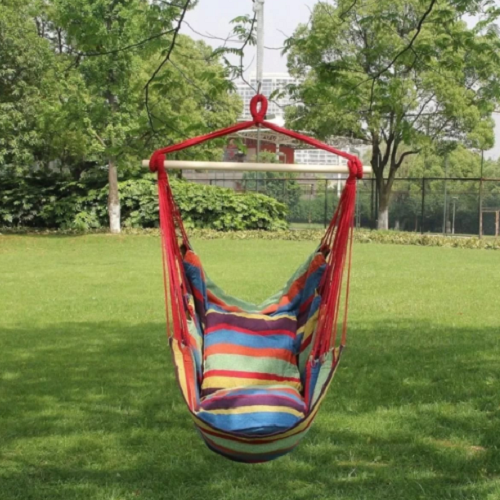 Hanging Hammock Chair Double Cushion Seat for Only $20.99! (Reg. $65)