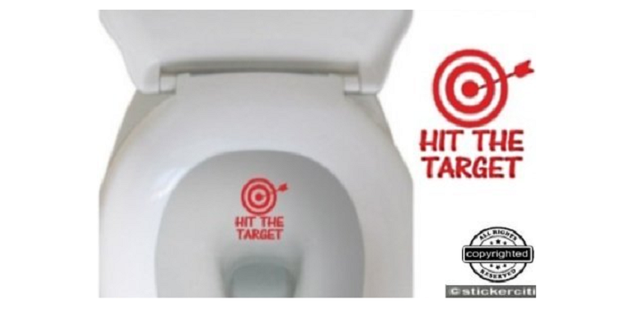 Hit the Spot Bathroom Potty Training Decal Only $2.95 Shipped! (Reg. $10)