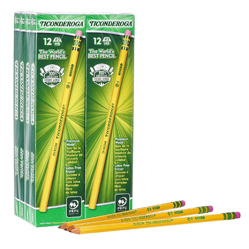 Dixon Ticonderoga Wood-Cased Graphite Pencils- 96 ct Only $9.96!! That’s ONLY 10 Cents per pencil!