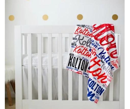 Personalized Minky Blankets/Swaddles – Only $22.99!