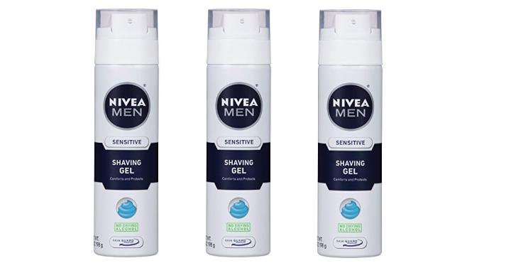 NIVEA FOR MEN Sensitive, Shaving Gel 7 oz (Pack of 3) Only $7.29 Shipped!