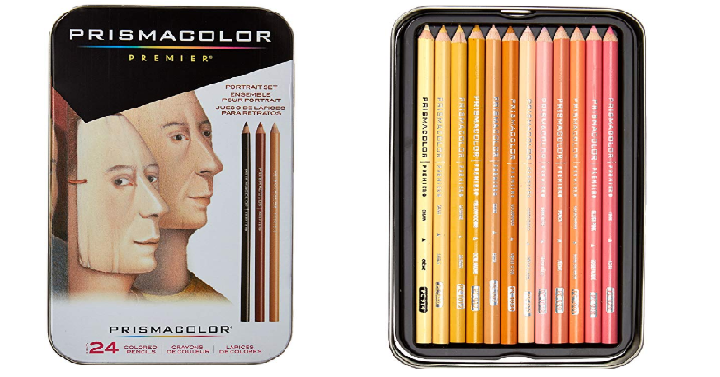 Sanford Prismacolor Premier Colored Pencils, Portrait Set, Soft Core, 24-Count Only $11.36! Great Reviews!