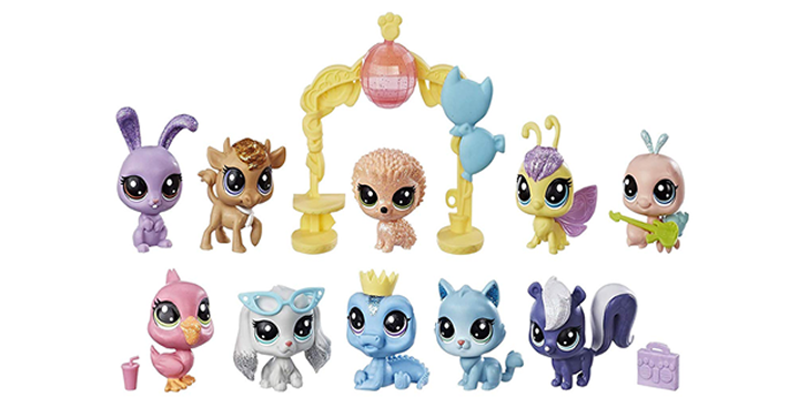 Littlest Pet Shop Sparkle Spectacular Collection Pack Toy, Includes 10 Glitter Pets – Just $15.38!