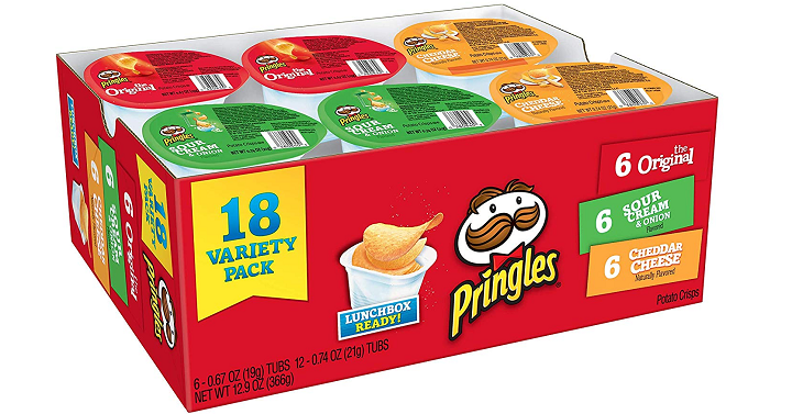 Pringles Snack Stacks 18 Count Variety Pack Only $6.16 Shipped! (Only $.34 Each)