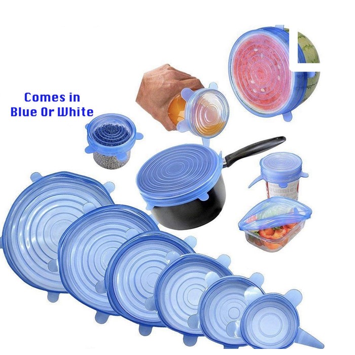 Six Reusable Silicone Stretch Lids for Only $9.99!