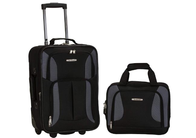 Rockland Luggage 2 Piece Set, Black/Gray – Only $28.99!