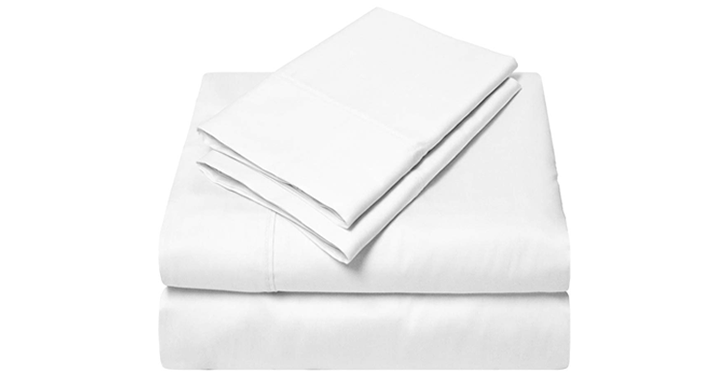 Luxury Soft 100% Egyptian Cotton Queen Sheet Set – 600 Thread Count, Deep Pocket – Just $44.77!