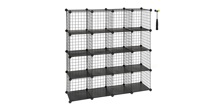 16-Cube Metal Wire Storage Cube – Just $45.02! Today Only!