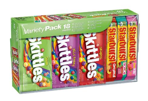 SKITTLES & STARBURST Full Size Candy Variety Mix 18-Count Box – Only $11.25!