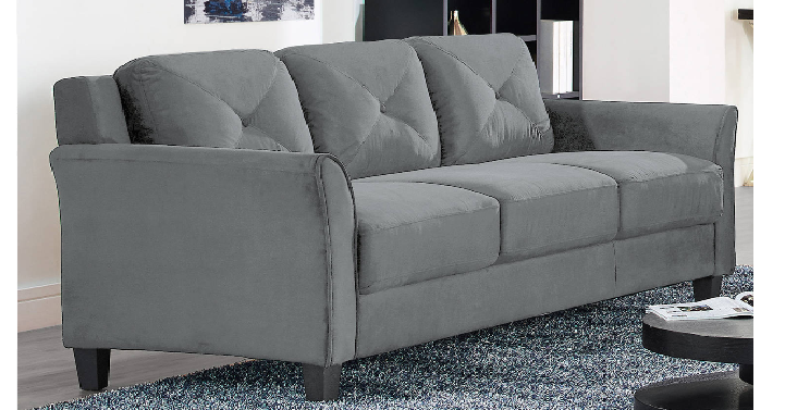 Lifestyle Solutions Ireland Sofa in Dark Grey Fabric Only $249 Shipped! (Reg. $290)