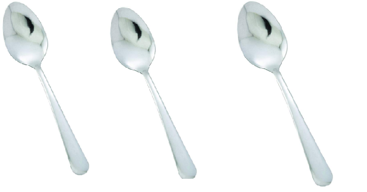 Winco 18/0 Stainless Steel Dinner Spoons, Set of 12 Only $2.47! #1 Best Seller!