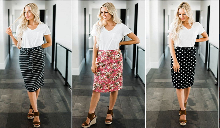 Patterned Midi Skirts – 4 Styles! Only $16.99! (Reg. $39.99)