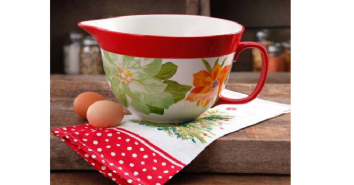 The Pioneer Woman Poinsettia Batter Bowl Only $9.99! (Reg. $19)
