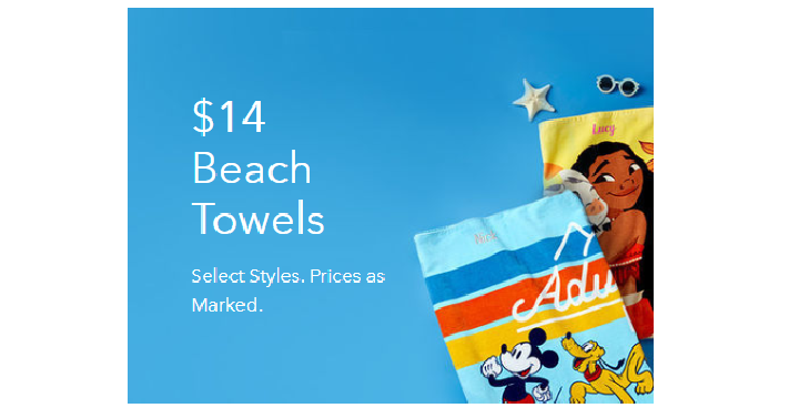 Shop Disney: FREE Shipping on Every Order! Cute Disney Beach Towels Only $14 Shipped!