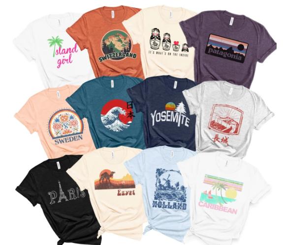 Iconic World Destinations Tees – Only $13.99!
