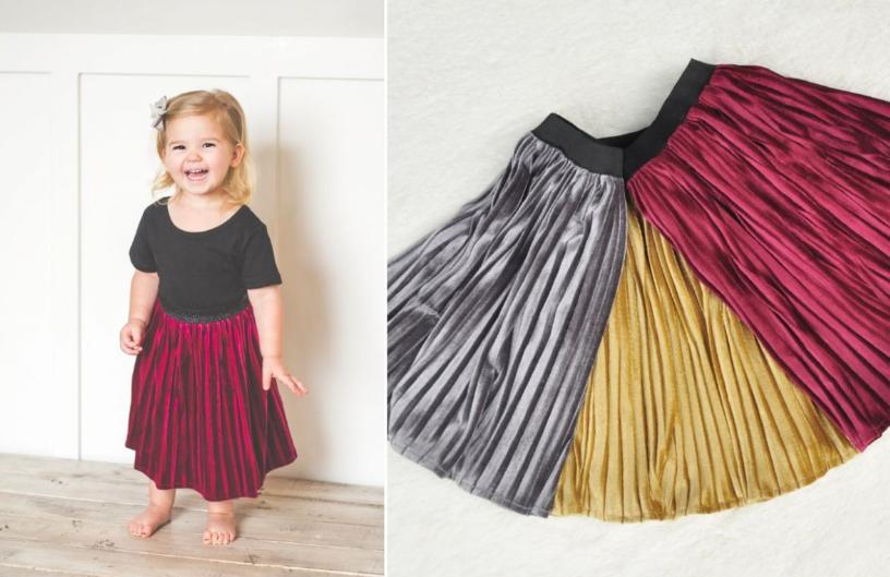 Velvet Pleated Skirt – Only $9.99!