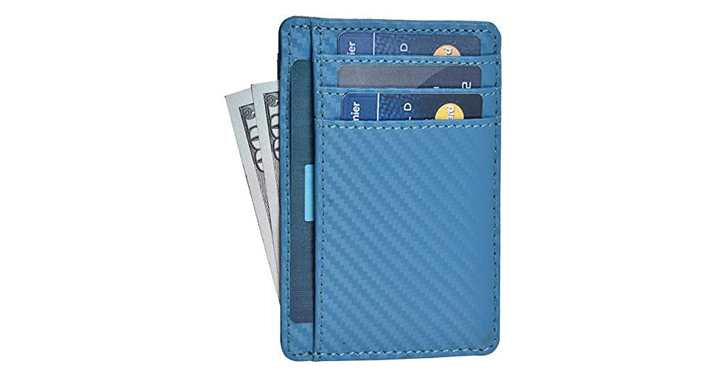 Genuine Leather Handmade Minimalist Credit Card Holder – Just $9.74!