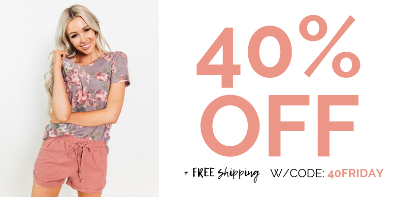 Fashion Friday at Cents of Style! Additional 40% off T-shirts and Tanks! Plus FREE shipping!