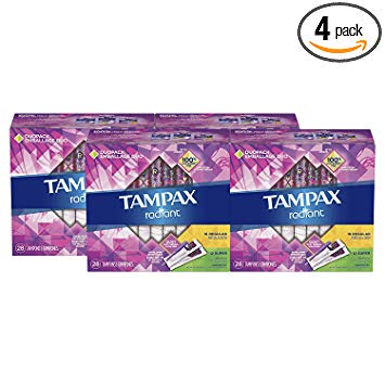 Tampax Radiant Duopack Tampons, 112-ct Only $18.61!