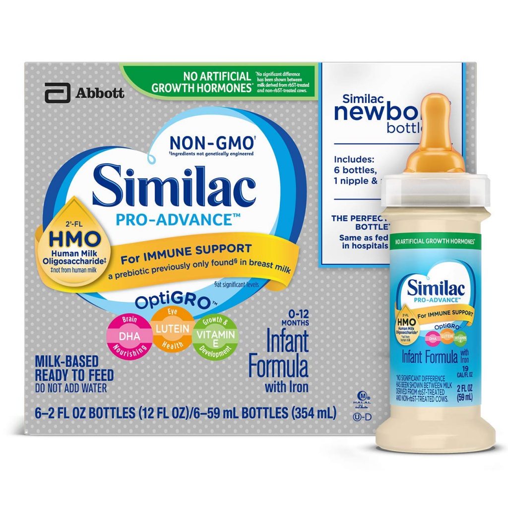Similac Pro-Advance Infant Formula Ready to Feed Newborn Bottles, 48-ct—$37.79!
