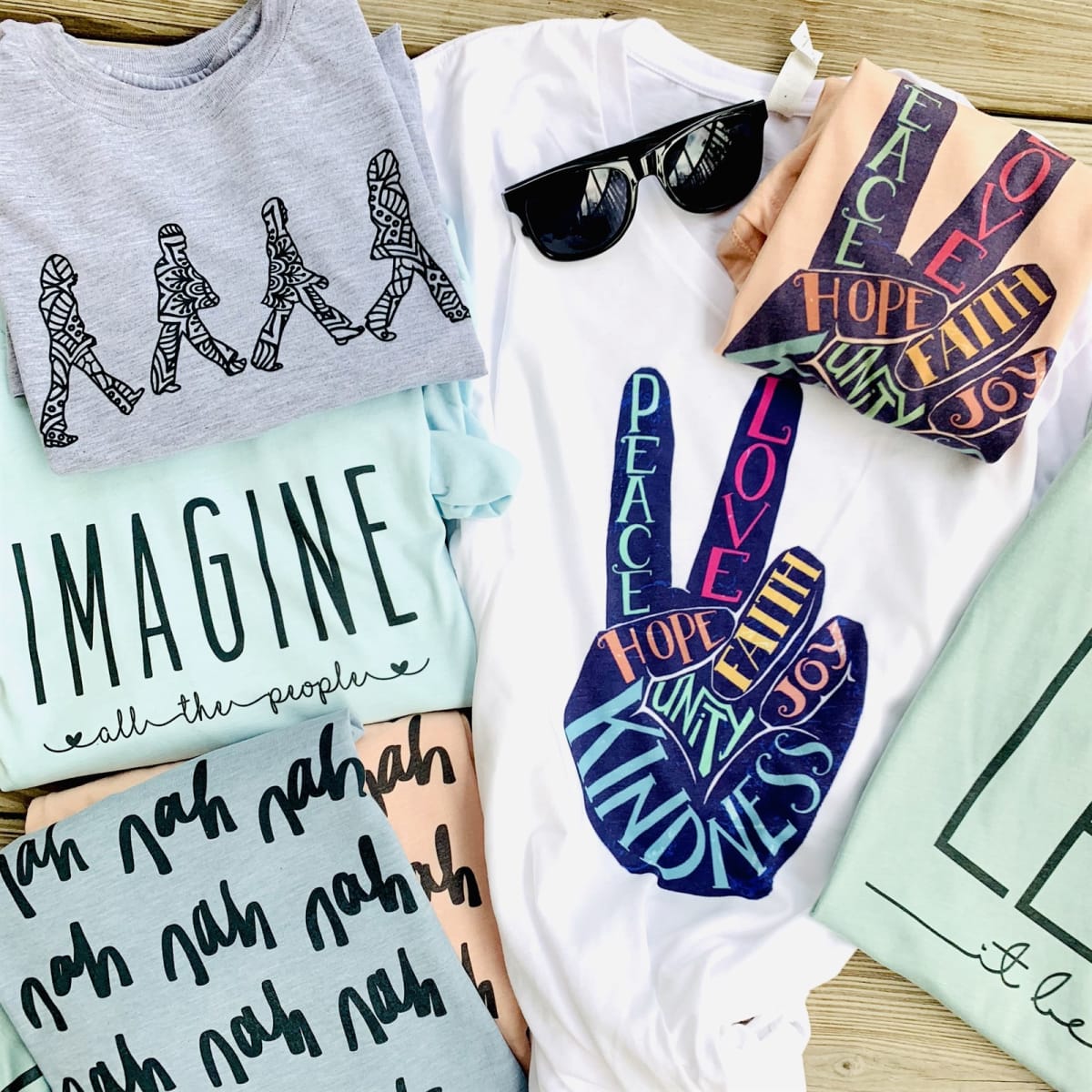 Peace + Love + Rock N’ Roll Tees – Only $13.99!