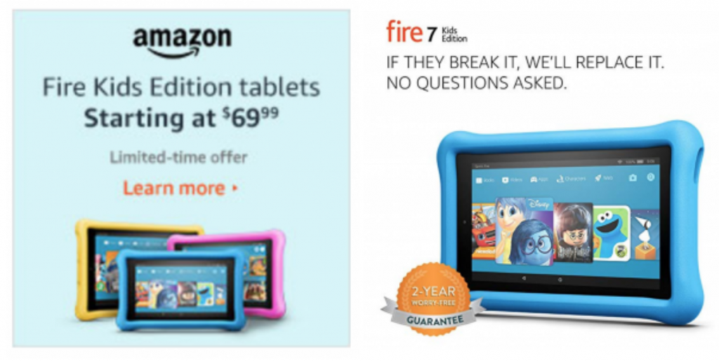 LOWEST PRICE!! Fire 7 Kids Edition Tablets Just $69.99! (Reg. $99.99)
