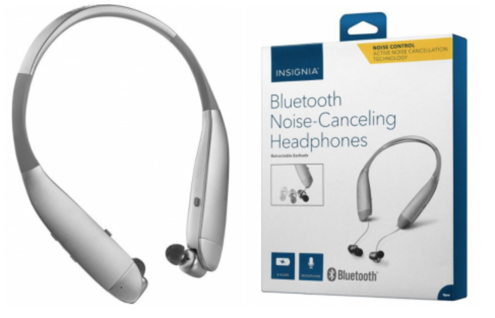 Insignia Wireless Behind-the-Neck Noise Canceling Headphones Just $34.99 Today Only!
